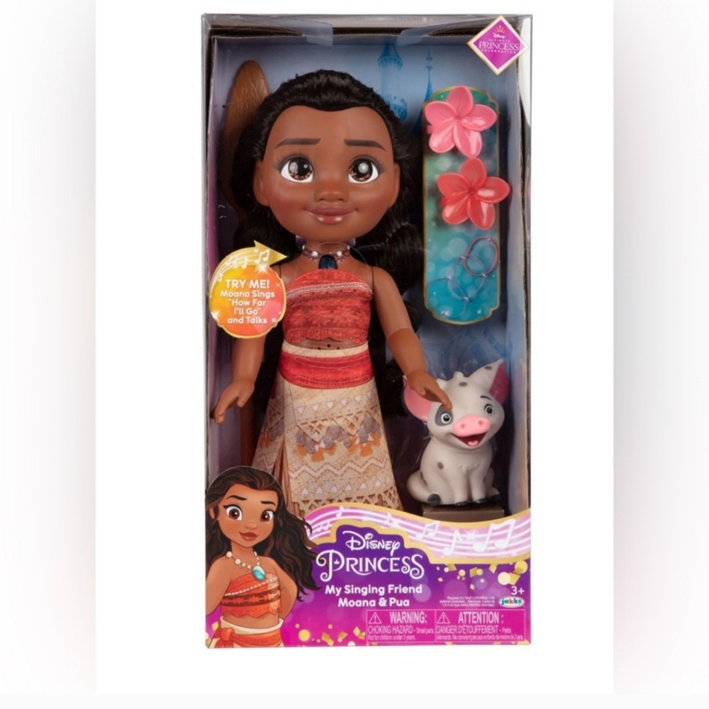 Disney Princess My Singing Friend Moana Toddler Doll with Pua